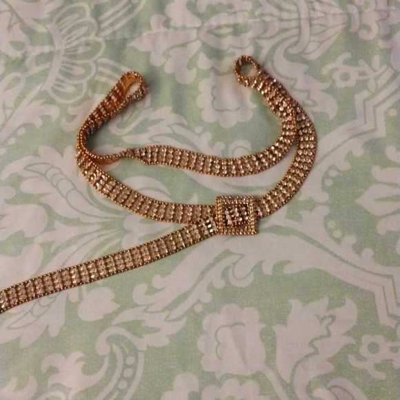 Silver Rhinestone Belt - Picture 2 of 4